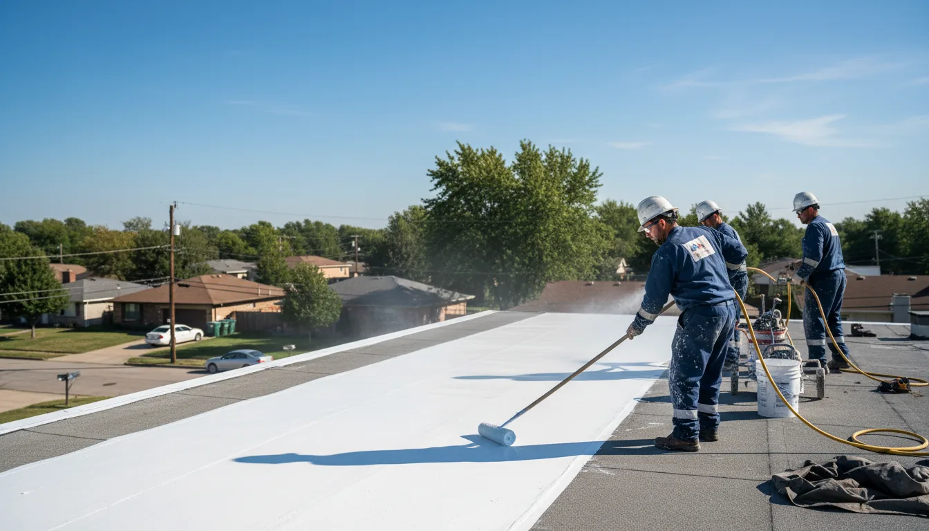Commercial roof coating in Augusta, AR near me